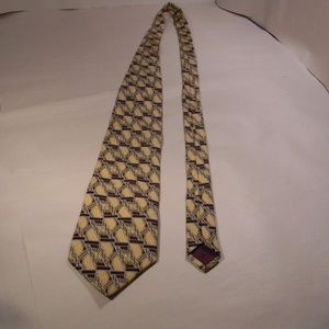 Shore & Singer 100% Silk Beige Tie